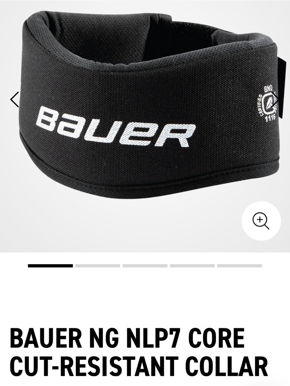 Bauer core protective nlp7 neck guard collar. Youth size small-medium.